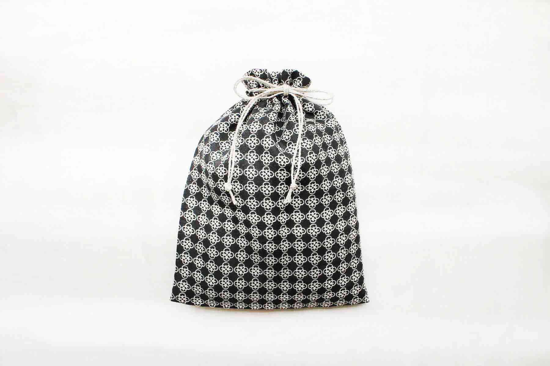 リネンプリントルールー<br />巾着セット